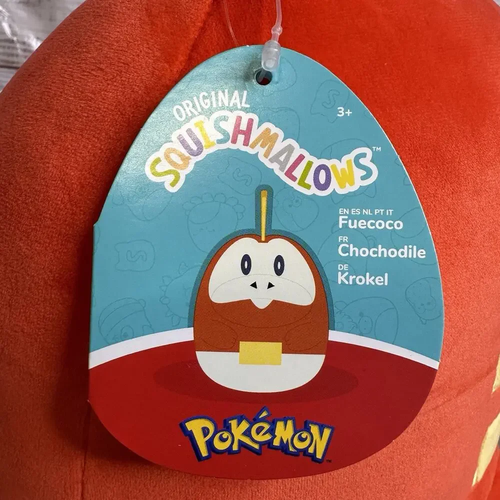 Pokémon Squishmallows Fuecoco Plush 10 inch Jazwares New with Tags